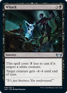 Whack card from Streets of New Capenna