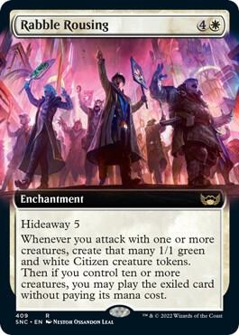 Rabble Rousing (Extended Art) card from Streets of New Capenna