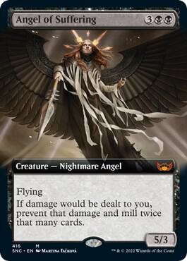 Angel of Suffering (Extended Art) card from Streets of New Capenna