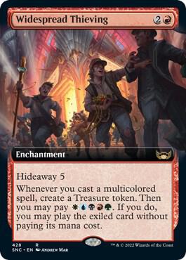 Widespread Thieving (Extended Art) card from Streets of New Capenna