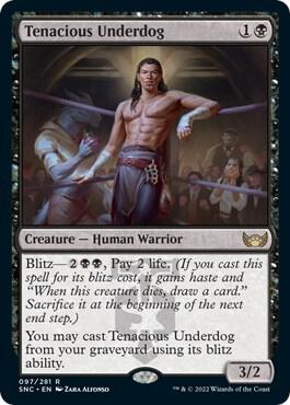 Tenacious Underdog card from Streets of New Capenna
