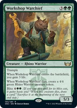 Workshop Warchief card from Streets of New Capenna