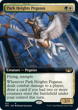Park Heights Pegasus (Extended Art) card from Streets of New Capenna