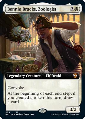 Bennie Bracks, Zoologist (Extended Art) card from Commander: Streets of New Capenna
