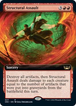 Structural Assault (Extended Art) card from Streets of New Capenna