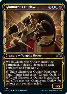 Glamorous Outlaw (Showcase) card from Streets of New Capenna