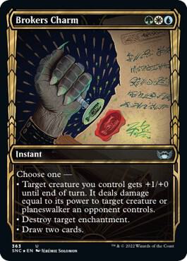 Brokers Charm (Gilded Foil) card from Streets of New Capenna