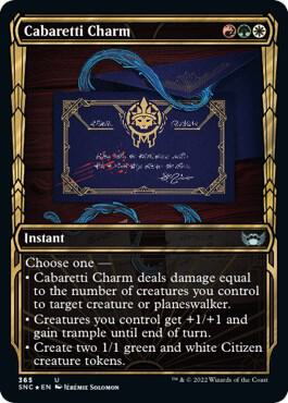 Cabaretti Charm (Gilded Foil) card from Streets of New Capenna
