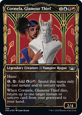 Cormela, Glamour Thief (Gilded Foil) card from Streets of New Capenna