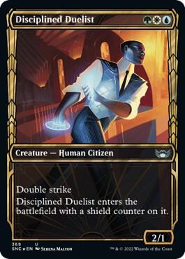 Disciplined Duelist (Gilded Foil) card from Streets of New Capenna
