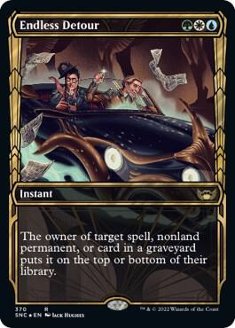 Endless Detour (Gilded Foil) card from Streets of New Capenna