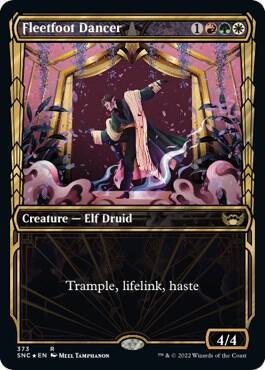 Fleetfoot Dancer (Gilded Foil) card from Streets of New Capenna