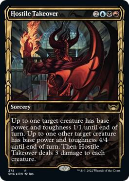 Hostile Takeover (Gilded Foil) card from Streets of New Capenna