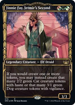 Jinnie Fay, Jetmir's Second (Gilded Foil) card from Streets of New Capenna