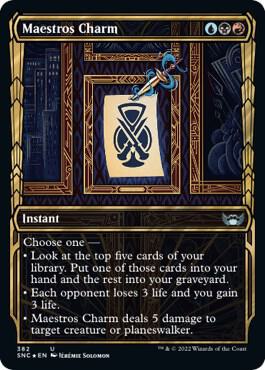 Maestros Charm (Gilded Foil) card from Streets of New Capenna