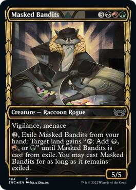 Masked Bandits (Gilded Foil) card from Streets of New Capenna