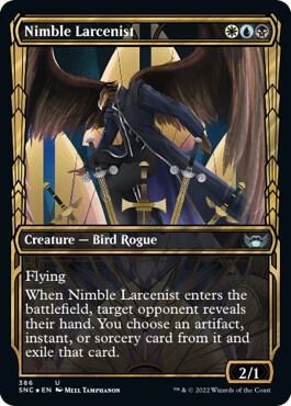 Nimble Larcenist (Gilded Foil) card from Streets of New Capenna
