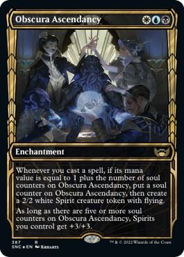 Obscura Ascendancy (Gilded Foil) card from Streets of New Capenna