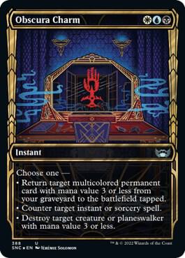 Obscura Charm (Gilded Foil) card from Streets of New Capenna