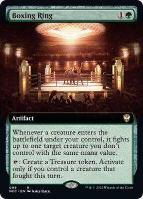 Boxing Ring (Extended Art) card from Commander: Streets of New Capenna