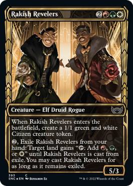 Rakish Revelers (Gilded Foil) card from Streets of New Capenna