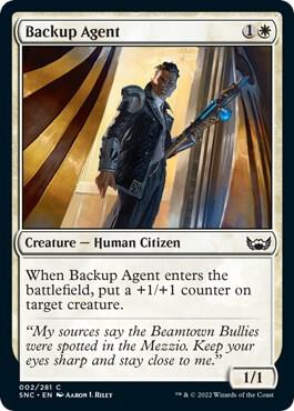 Backup Agent card from Streets of New Capenna