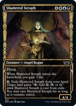 Shattered Seraph (Gilded Foil) card from Streets of New Capenna
