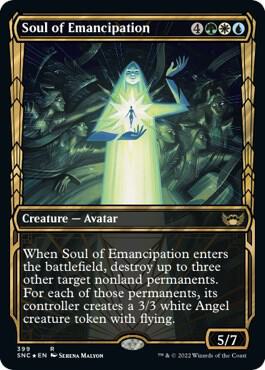 Soul of Emancipation (Gilded Foil) card from Streets of New Capenna