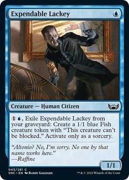 Expendable Lackey card from Streets of New Capenna