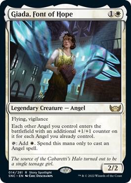 Giada, Font of Hope card from Streets of New Capenna