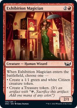 Exhibition Magician card from Streets of New Capenna