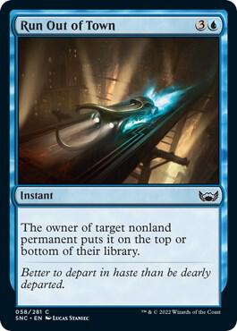 Run Out of Town card from Streets of New Capenna