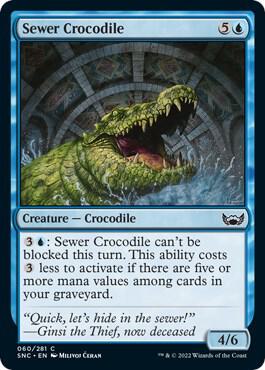 Sewer Crocodile card from Streets of New Capenna