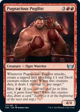 Pugnacious Pugilist card from Streets of New Capenna