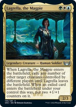 Lagrella, the Magpie card from Streets of New Capenna