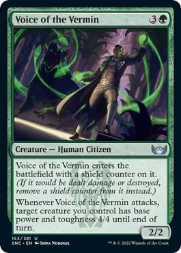 Voice of the Vermin card from Streets of New Capenna