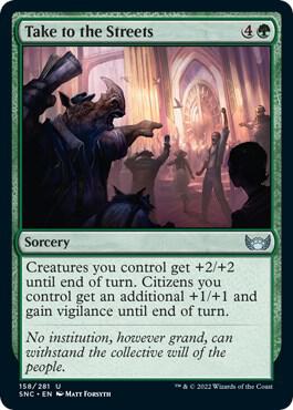 Take to the Streets card from Streets of New Capenna