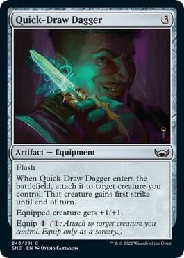 Quick-Draw Dagger card from Streets of New Capenna