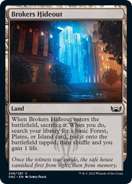 Brokers Hideout card from Streets of New Capenna