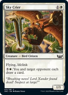 Sky Crier card from Streets of New Capenna