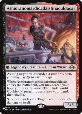Asmoranomardicadaistinaculdacar card from The List Reprints