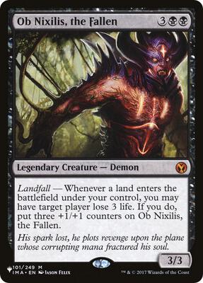 Ob Nixilis, the Fallen card from The List Reprints