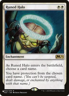 Runed Halo card from The List Reprints
