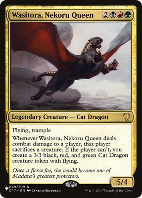 Wasitora, Nekoru Queen card from The List Reprints