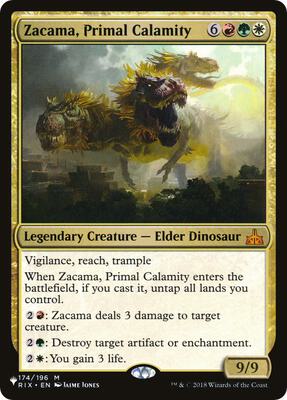 Zacama, Primal Calamity card from The List Reprints