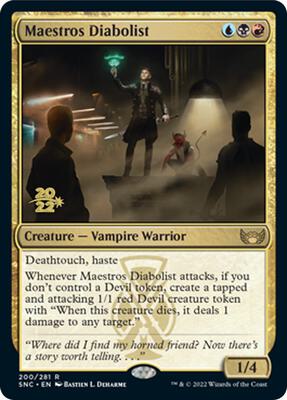 Maestros Diabolist card from Prerelease Cards