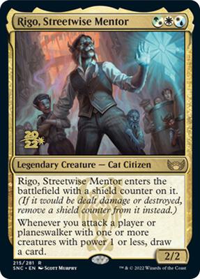Rigo, Streetwise Mentor card from Prerelease Cards