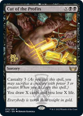Cut of the Profits card from Prerelease Cards