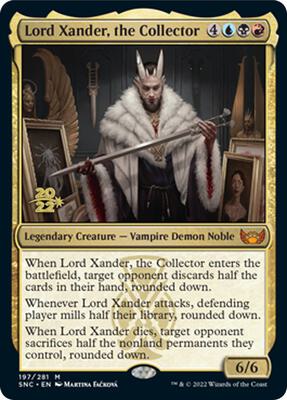 Lord Xander, the Collector card from Prerelease Cards