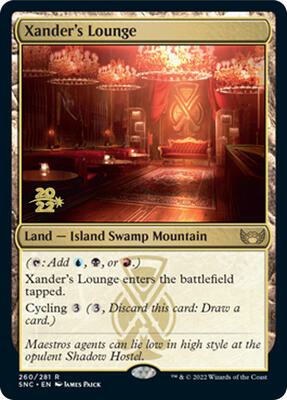 Xander's Lounge card from Prerelease Cards